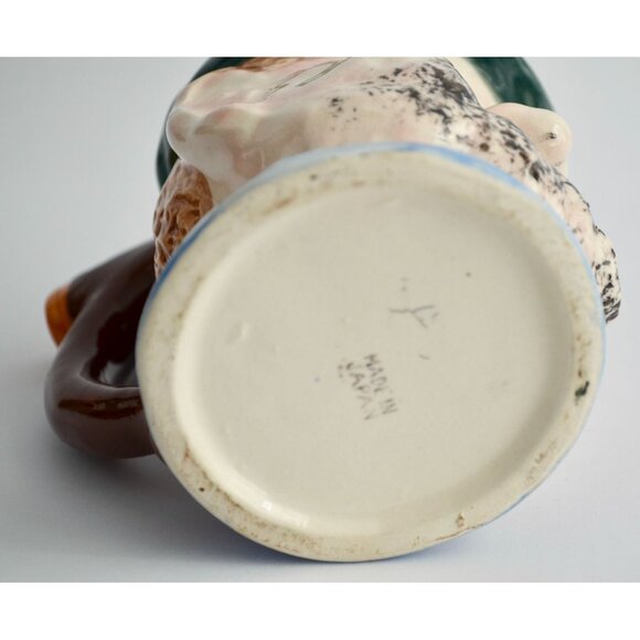 Vintage Japan Pirate Head Mug Face Stein Winking Eye Patch Ceramic 1950s - Picture 7 of 7